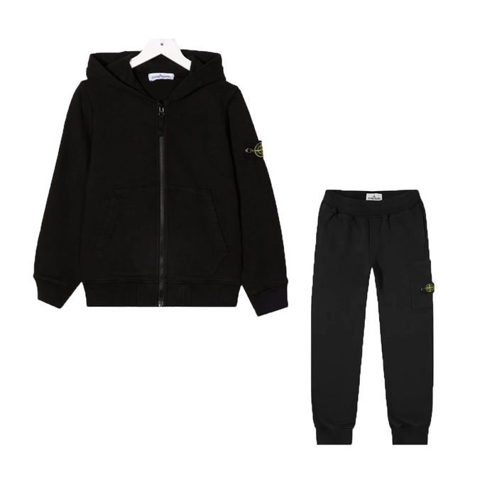 Stone island tracksuit black hotsell